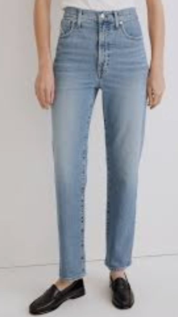 Madewell The Perfect Vintage Jeans Straight Leg Ankle Size 31 Medium Wash